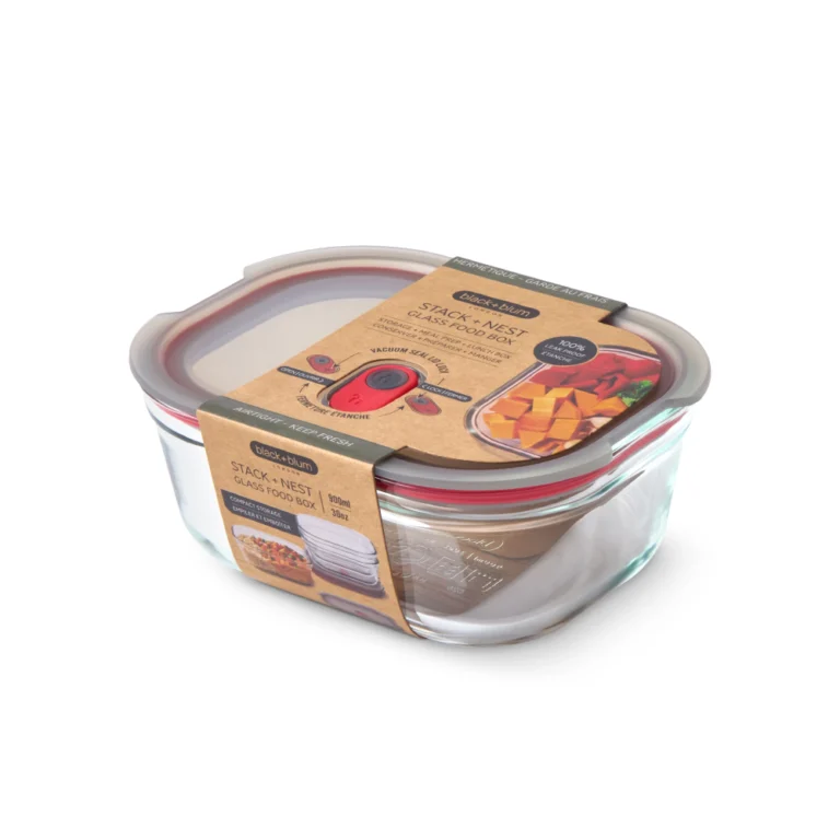 Black + Blum Γυάλινο Δοχείο Φαγητού Stack+Nest 900ml