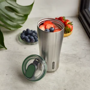 Black + Blum Travel Tumbler Olive 600ml Ανοξείδωτος Θερμός
