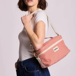 Hindbag Igor Lunch Bag Red Stripes από οργανικό βαμβάκι