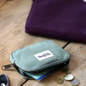 Hindbag Πορτοφολάκι Lili Sage Green από Οργανικό Βαμβάκι