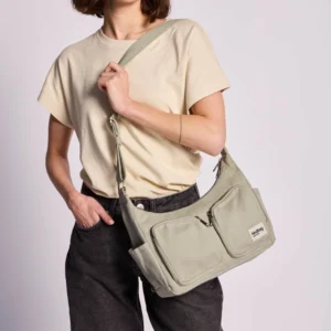 Hindbag Τσάντα Ώμου Emile Clay Green από Οργανικό Βαμβάκι