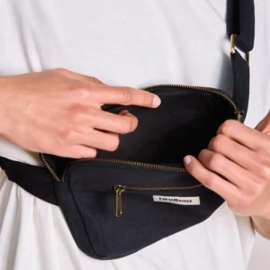 Hindbag Τσαντάκι Μέσης Harry Black από Οργανικό Βαμβάκι