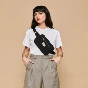 Hindbag Τσαντάκι Μέσης Harry Black από Οργανικό Βαμβάκι