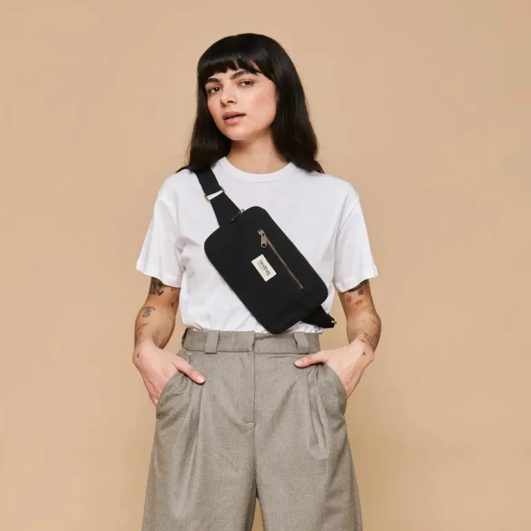 Hindbag Τσαντάκι Μέσης Harry Black από Οργανικό Βαμβάκι