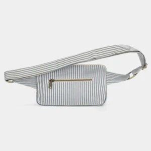 Hindbag Τσαντάκι Μέσης Harry Blue Striped από Οργανικό Βαμβάκι