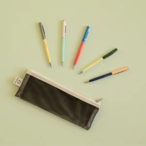 Papier Tigre Pencil Case Couleur Black Διάφανη Mesh Κασετίνα