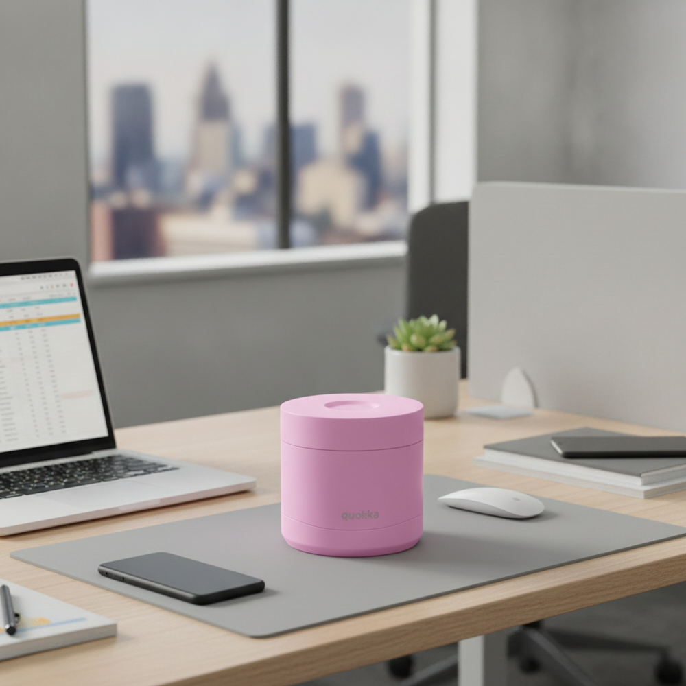 Quokka Ανοξείδωτος Θερμός Φαγητού Pink 600ml