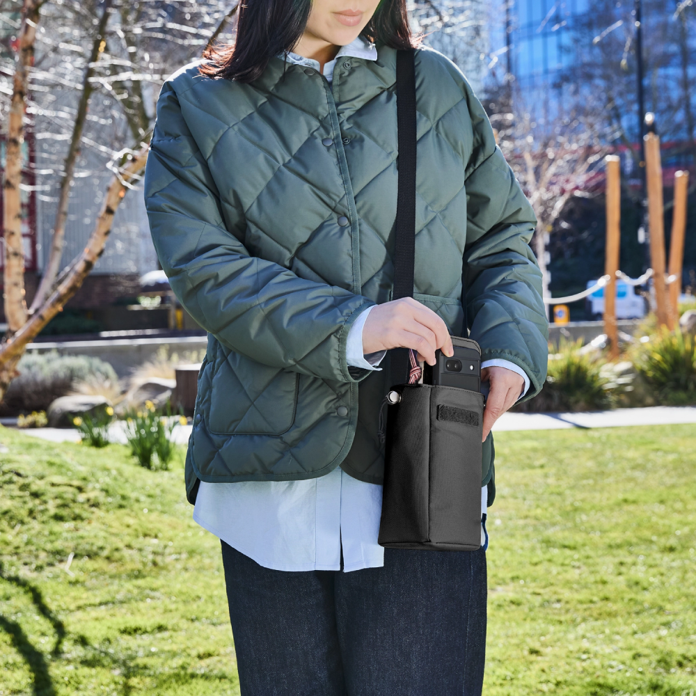 Black + Blum Insulated Bottle Bag Slate Ισοθερμική Θήκη Μπουκαλιού με Θήκη Κινητού