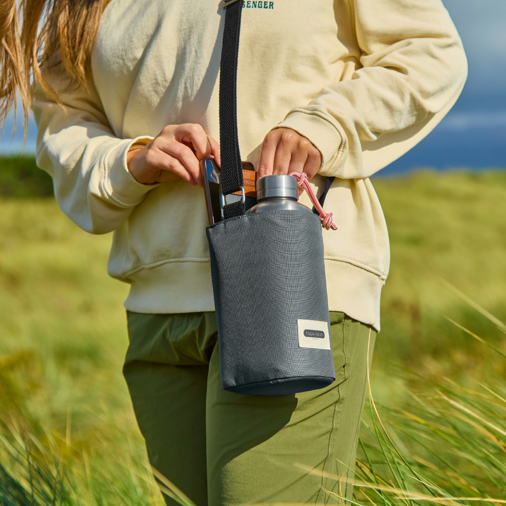 Black + Blum Insulated Bottle Bag Slate Ισοθερμική Θήκη Μπουκαλιού με Θήκη Κινητού