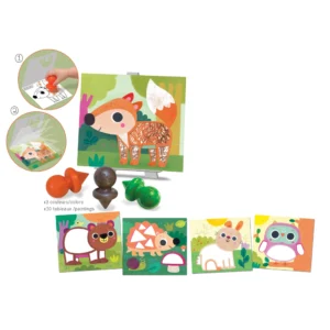 Crealign My First Pretty Forest Σελίδες Ζωγραφικής με Ζωάκια του Δάσους για Παιδιά 18+ Μηνών