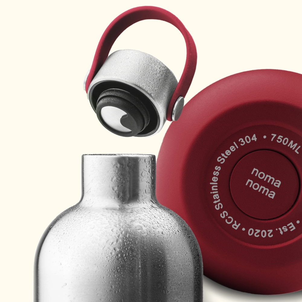noma noma Παγούρι Θερμός Grenadine Red 750ml Ανοξείδωτο