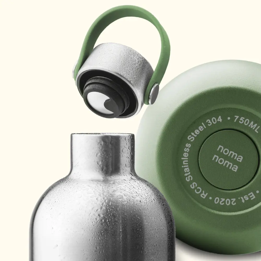 noma noma Παγούρι Θερμός Smoothie Green 750ml Ανοξείδωτο