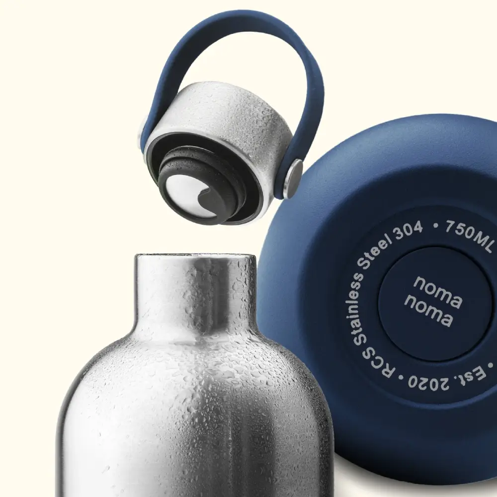 noma noma Παγούρι Θερμός Soda Blue 750ml Ανοξείδωτο