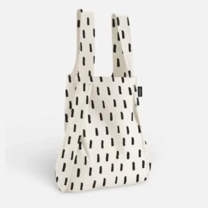 Notabag Original Black Brush White Πτυσσόμενη Τσάντα Tote Backpack 2 σε 1