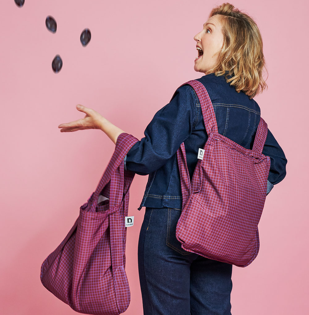 Notabag Original Plum Please Πτυσσόμενη Τσάντα Tote Backpack 2 σε 1
