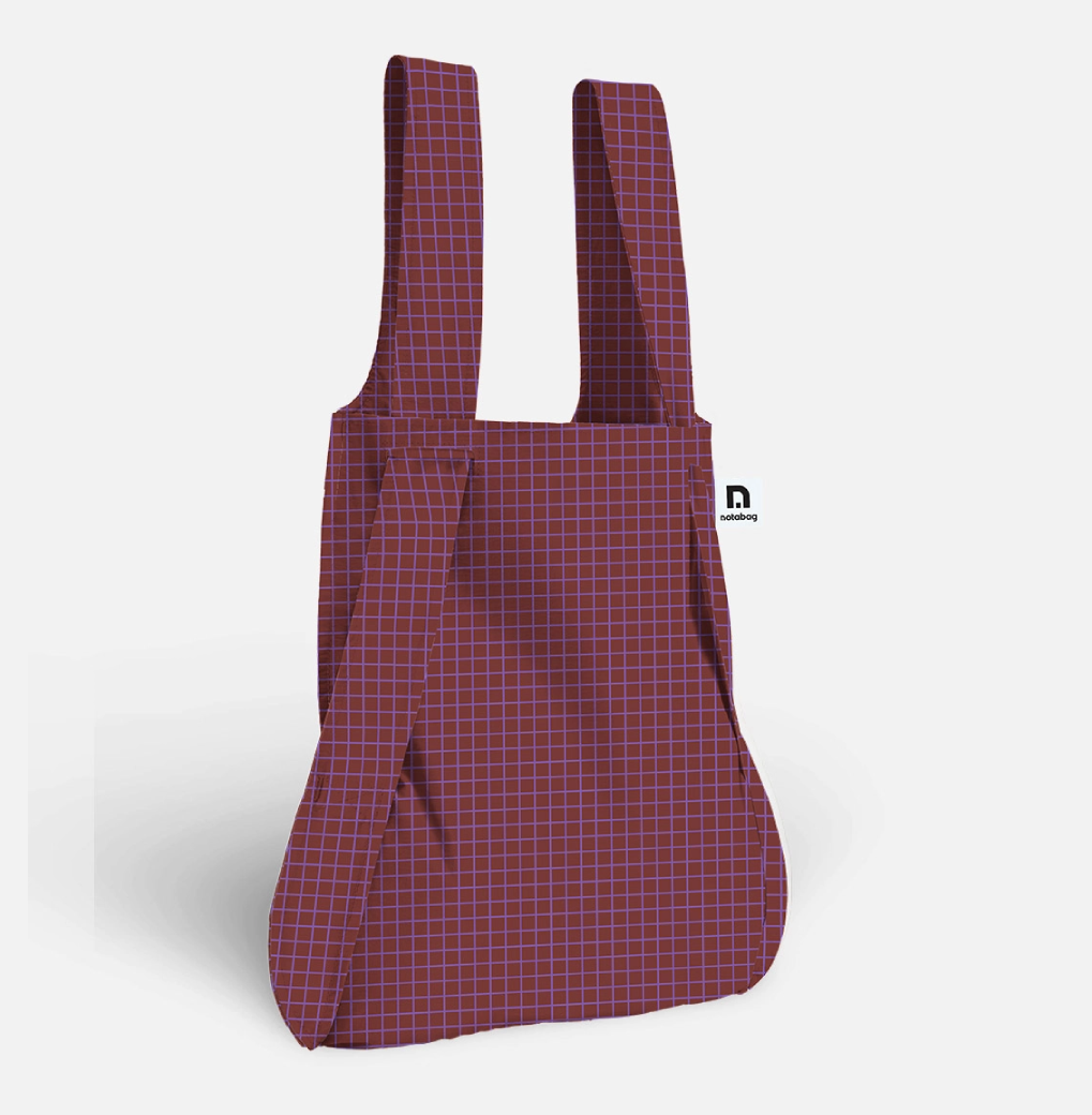Notabag Original Plum Please Πτυσσόμενη Τσάντα Tote Backpack 2 σε 1