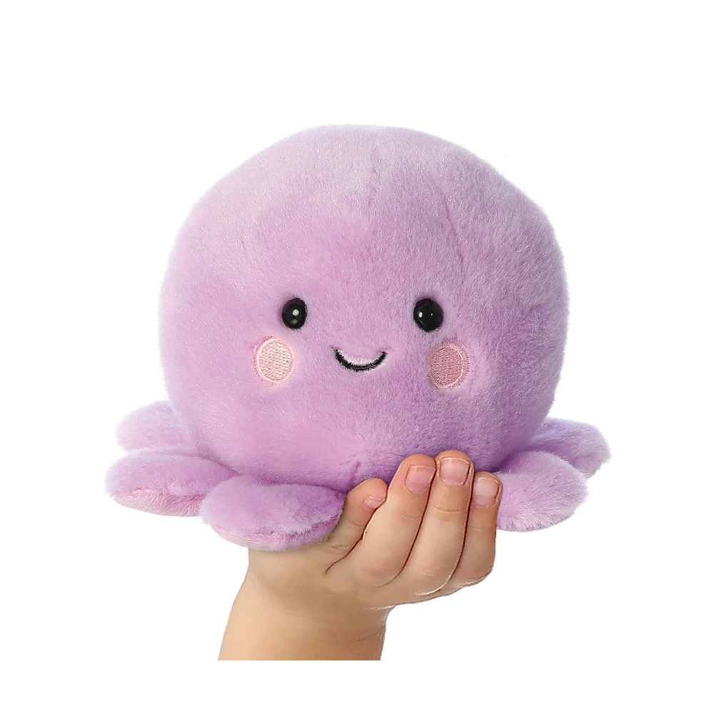 Aurora World Palm Pals Oliver Octopus Λούτρινο Χταπόδι Μωβ 13cm
