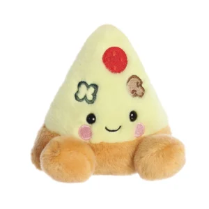 Aurora World Palm Pals Peppa Pizza Λούτρινη Πίτσα Κιτρινοκαφέ 13cm