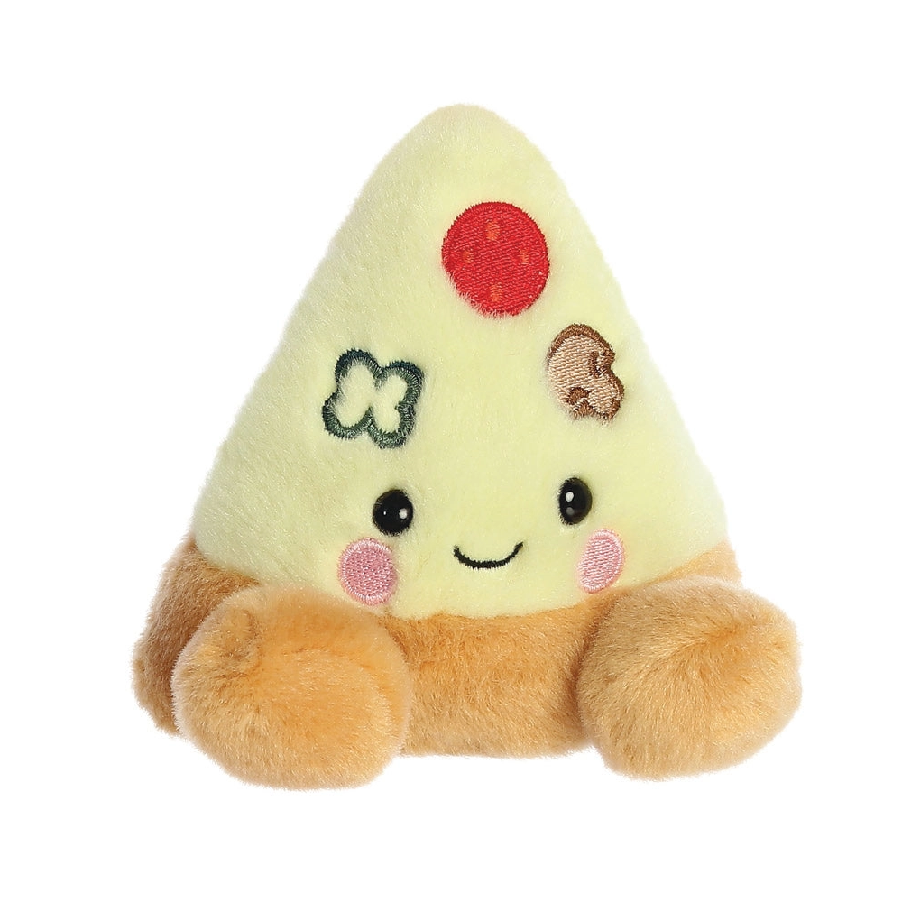 Aurora World Palm Pals Peppa Pizza Λούτρινη Πίτσα Κιτρινοκαφέ 13cm