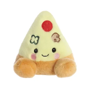 Aurora World Palm Pals Peppa Pizza Λούτρινη Πίτσα Κιτρινοκαφέ 13cm