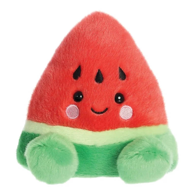 Aurora World Palm Pals Sandy Watermelon Λούτρινο Καρπούζι Κόκκινο Πράσινο 13cm