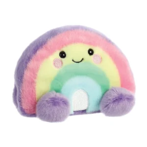 Aurora World Palm Pals Vivi Rainbow Λούτρινο Ουράνιο Τόξο Πολύχρωμο 13cm