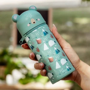 Sassi Bear Μολυβοθήκη Σιλικόνης με Φερμουάρ Αρκουδάκι