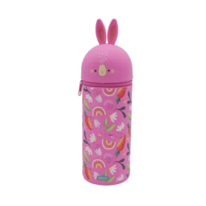 Sassi Bunny Μολυβοθήκη Σιλικόνης με Φερμουάρ Λαγουδάκι