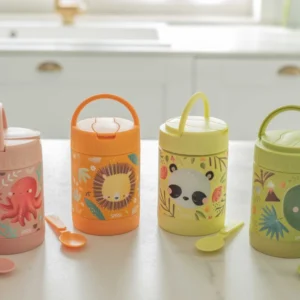 Sassi Chompy the Lion Παιδικό Θερμός Φαγητού 350ml Ανοξείδωτο με Λιονταράκι