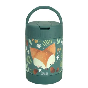 Sassi Crunchy the Fox Παιδικό Θερμός Φαγητού 350ml Ανοξείδωτο με Αλεπουδάκι