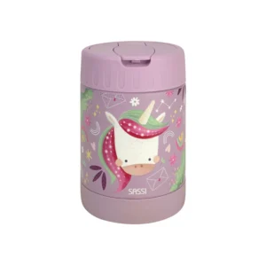 Sassi Unicorn Παιδικό Θερμός Φαγητού 350ml Ανοξείδωτο με Μονόκερο