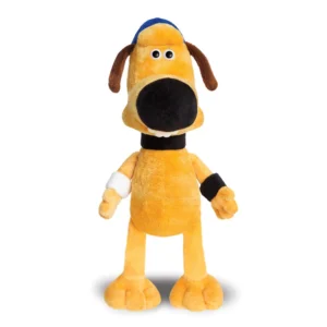 Shaun the Sheep Bitzer Λούτρινος Σκύλος Μπίτζερ 30cm με Μπλε Σκουφάκι και Ρολόι