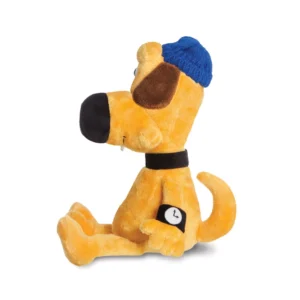Shaun the Sheep Bitzer Λούτρινος Σκύλος Μπίτζερ 30cm με Μπλε Σκουφάκι και Ρολόι
